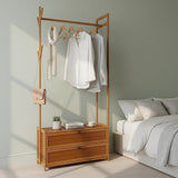 165x70cm Clothes Rack Stand Storage Shelves Modern Coat Tree