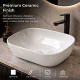 Ceramic Bathroom Basin Vanity Sink Oval Above Counter Top Mount Bowl