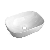 Ceramic Bathroom Basin Vanity Sink Oval Above Counter Top Mount Bowl