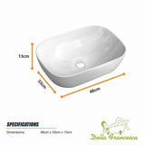 Ceramic Bathroom Basin Vanity Sink Oval Above Counter Top Mount Bowl