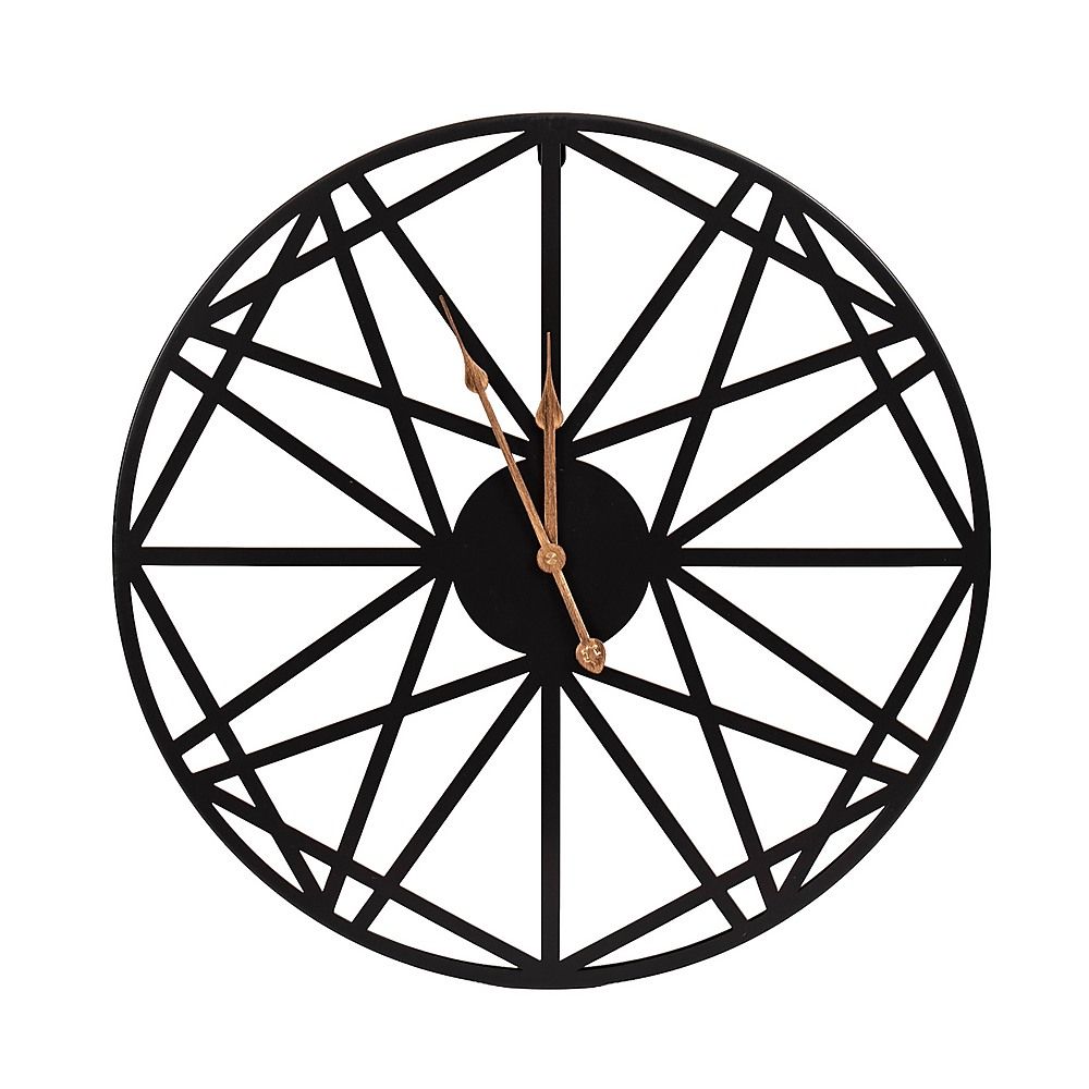 Large Metal Outdoor Wall Clock – Weather-Resistant for Garden and Home Decor