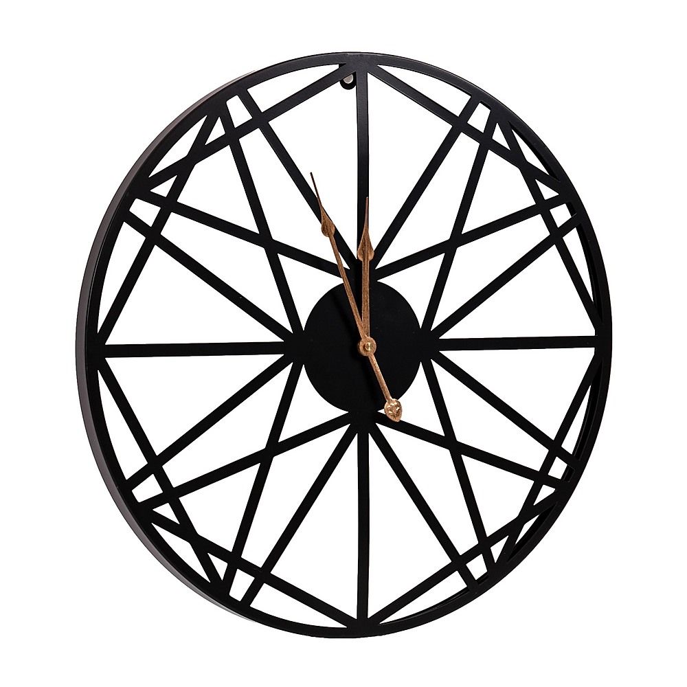 Large Metal Outdoor Wall Clock – Weather-Resistant for Garden and Home Decor