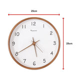 10" Clock Wooden Modern Wall Art