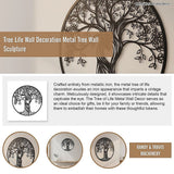 Tree Life Wall Decoration Metal Tree Wall Sculpture