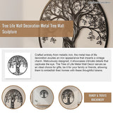 Tree Life Wall Decoration Metal Tree Wall Sculpture