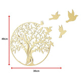 Metal Tree of Life Wall Art 7 Flying Birds Wall Sculpture