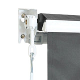 Outdoor Folding Arm Awning Retractable Sunshade Canopy Grey 3.0m x 2.5m