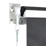 Outdoor Folding Arm Awning Retractable Sunshade Canopy Grey 5.0m x 2.5m