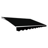 Outdoor Folding Arm Awning Retractable Sunshade Canopy Black 4.0m x 3.0m