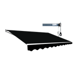 Motorised Retractable Awning – 5.0x3.0m Black Outdoor Shade