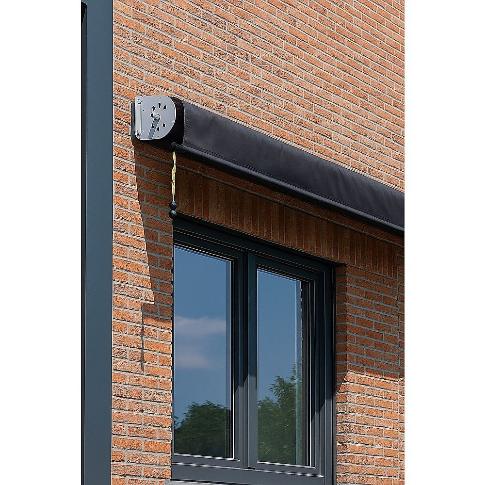 Straight Drop Awning – 2.1x2.5m Grey Retractable Patio Screen