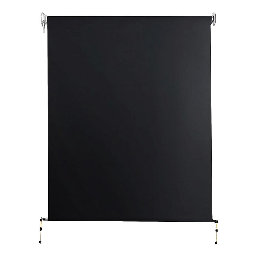 Straight Drop Awning – 2.1x2.5m Black Retractable Patio Screen