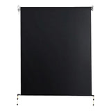 Straight Drop Awning – 2.1x2.5m Black Retractable Patio Screen