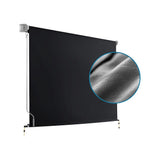 Straight Drop Awning – 2.1x2.5m Black Retractable Patio Screen