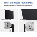 Straight Drop Awning – 2.1x2.5m Black Retractable Patio Screen