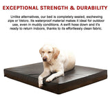 XL Dog Bed Chew Resistant Waterproof Heavy Duty Kennel Run Tough Robust