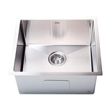 510x450mm Handmade 1.5mm 16 Gauge Stainless Steel Kitchen Laundry Sink with Waste