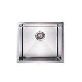 510x450mm Handmade Stainless Steel Undermount / Topmount Kitchen Laundry Sink with Waste