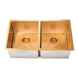 775x450mm Handmade Stainless Steel Undermount / Topmount Kitchen Laundry Sink with Waste