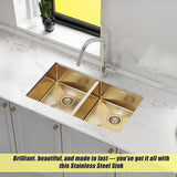 775x450mm Handmade Stainless Steel Undermount / Topmount Kitchen Laundry Sink with Waste
