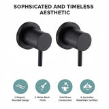 Bathroom Shower Bath Hot and Cold Mixer WATERMARK Certified in Black