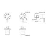 Bathroom Shower Bath Hot and Cold Mixer WATERMARK Certified in Black