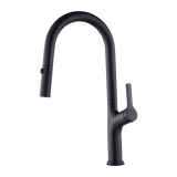 Kitchen Laundry Bathroom Basin Sink Pull Out Mixer Tap Faucet in Black