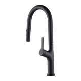 Kitchen Laundry Bathroom Basin Sink Pull Out Mixer Tap Faucet in Black