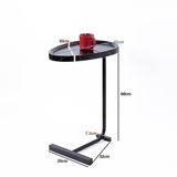 Side Table for Living Room End Coffee Table - Egg-Shaped Top