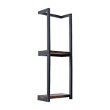 Stylish Bathroom Towel Storage Rack with Wooden Shelves