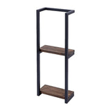 Stylish Bathroom Towel Storage Rack with Wooden Shelves