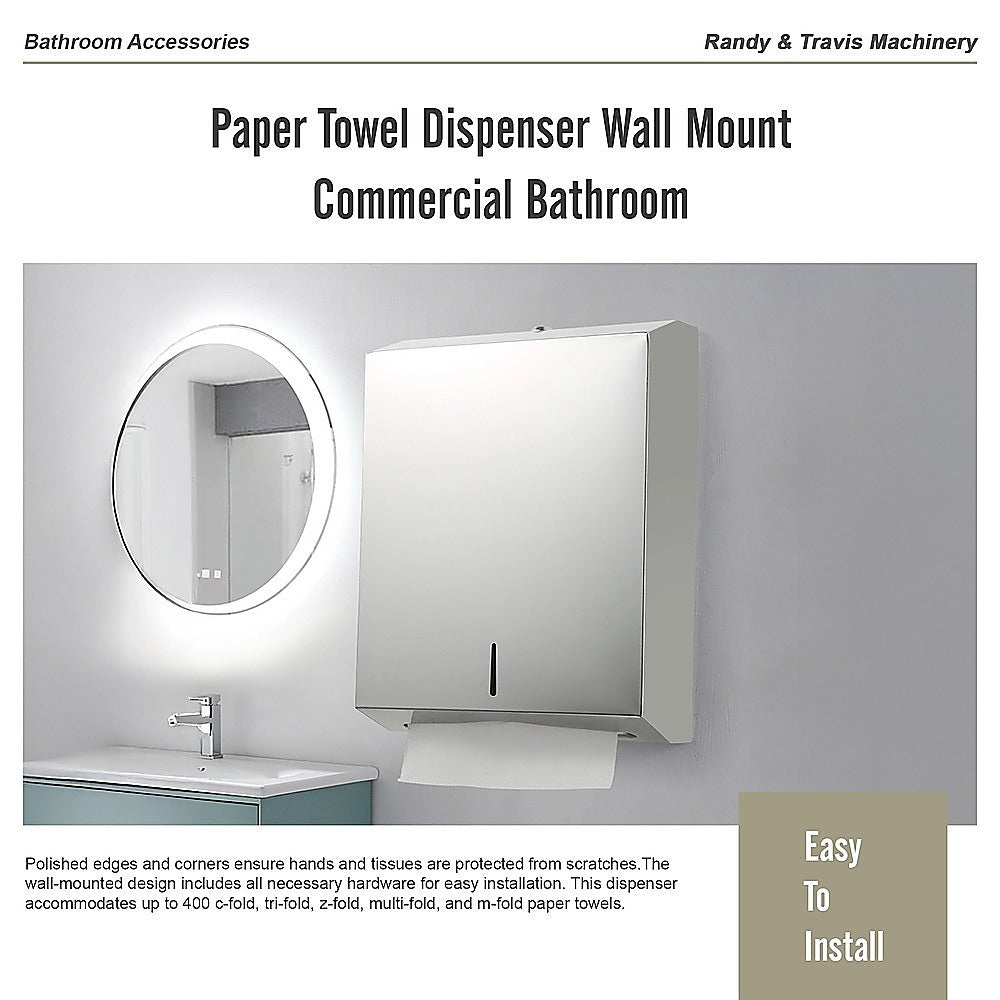 Paper Towel Dispenser Wall Mount Commercial Bathroom