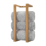 Wall Towel Rack for Rolled Towels Bathroom Storage