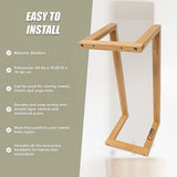 Wall Towel Rack for Rolled Towels Bathroom Storage