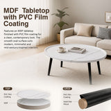 Oval Coffee Table Mid Century Modern Minimalist Display