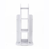 Rotating Bookcase Bookshelf Kid's Book Organiser Rack Wooden Castle Display Shelf