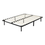 Metal Bed Frame for Queen Mattress – Black Powder-Coated Steel Base