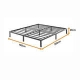 King Full Metal Bed Frame Base – Sturdy Steel Bed Base for Australian Mattress