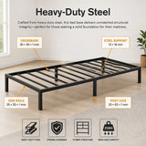 Metal Bed Frame – Heavy-Duty Steel Base for Single Mattress