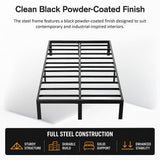 Metal Bed Frame – Heavy-Duty Steel Base for King Single Mattress