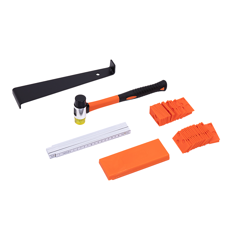 48Pc Laminate Wood Flooring Installation Kit Tapping Block Rubber Mallet