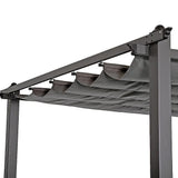 3x4M Aluminium Pergola Marquee with Retractable Roof – Garden Canopy