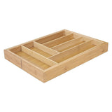 Extendable Cutlery Tray Drawer Organiser – 6 to 8 Compartment Kitchen Utensil Storage Solution