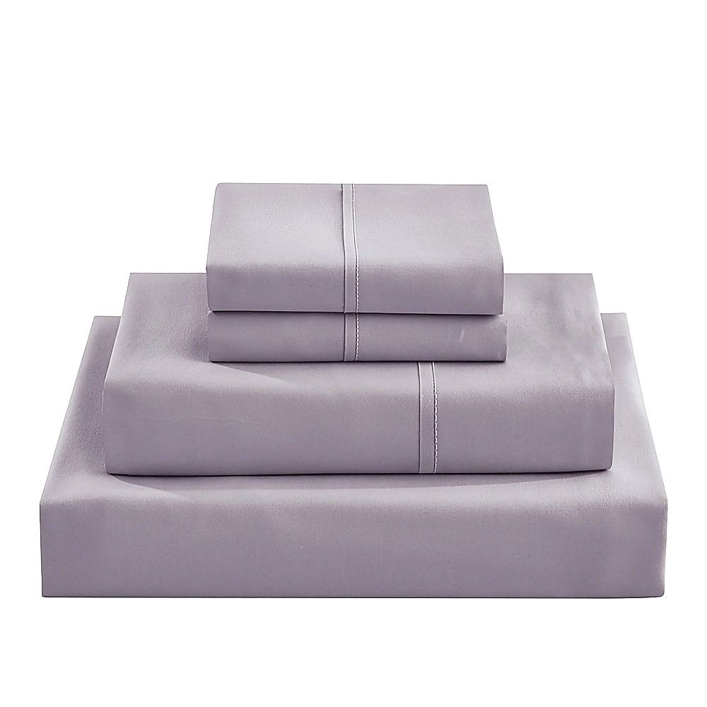 Queen Bed Sheet Set – 1800 Series Microfiber, Deep Pocket, Soft & Breathable, Grey