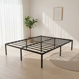 Queen Metal Bed Frame 45cm High Full Steel Base Platform For Stable Bedroom Support