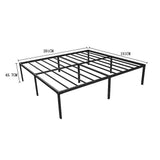 Queen Metal Bed Frame 45cm High Full Steel Base Platform For Stable Bedroom Support