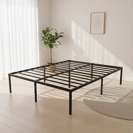 Queen Metal Bed Frame 45cm High – Full Steel Base Platform