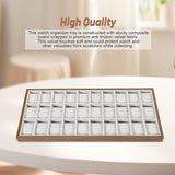 30-Grid Watch & Jewellery Tray Organiser Display Case Holder – Velvet Drawer Insert