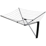 24m Folding Dryer for Laundry and Washing Wall Mounted 5 Arm Clothes Airer Space Saving Design