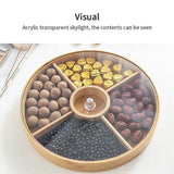 Round Bamboo Snack Serving Tray – Eco-Friendly Platter for Fruit, Cheese & Appetisers